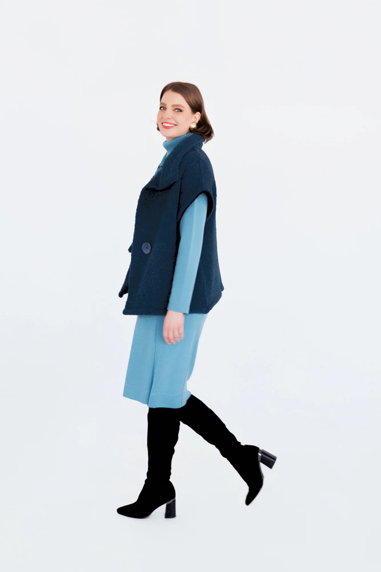 Look TALVO & NALEA: Weste, Rock, Jacke und Top